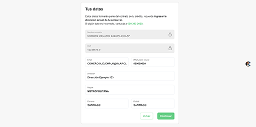 Ingresa tus datos personales