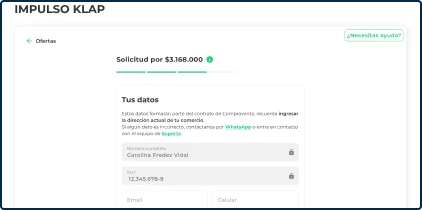 Ingresa tus datos personales